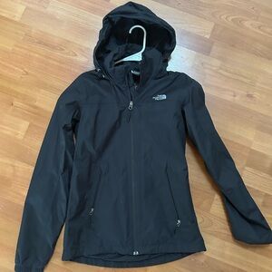 The North Face Women's Antora Raincoat Black Jacket Dry Vent Size XS